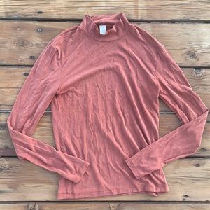 american apparel orange turtleneck